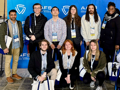 HLS students at forensic science academy.