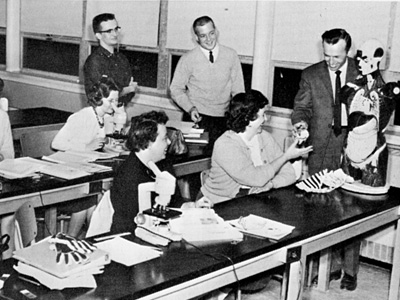 Students in a classroom